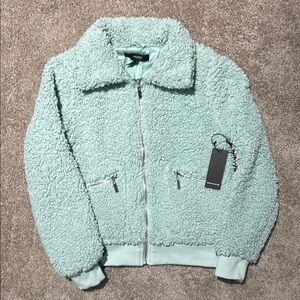 Forever 21 Mint Green Sherpa Jacket